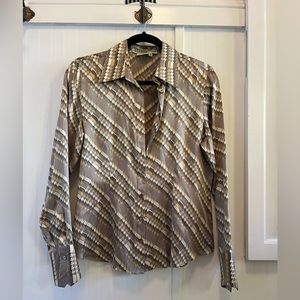100% Silk Button Down Shirt
